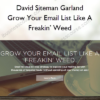David Siteman Garland – Grow Your Email List Like A Freakin’ Weed