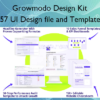 157 UI Design file and Templates %E2%80%93 Growmodo Design Kit