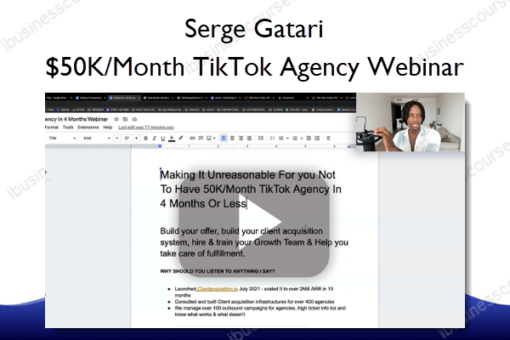 50K Month TikTok Agency Webinar