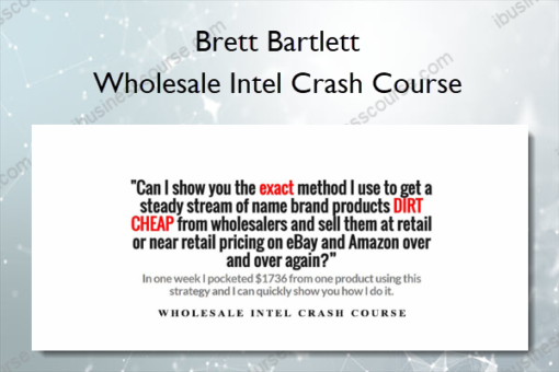 Wholesale Intel Crash Course %E2%80%93 Brett Bartlett