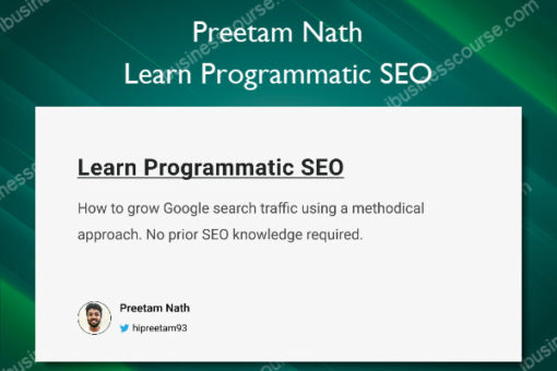 Learn Programmatic SEO - Preetam Nath