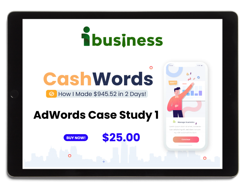 CashWords – Case Study – How I Made $945.52 in 2 Days With Adwords