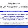 Email List Management Certification %E2%80%93 Troy Ericson