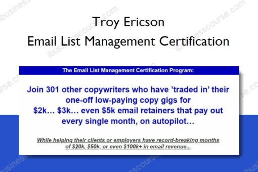 Email List Management Certification %E2%80%93 Troy Ericson