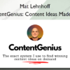 ContentGenius Content Ideas Made Easy