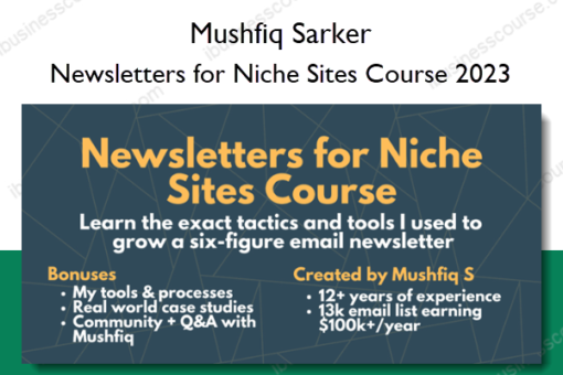 Newsletters for Niche Sites Course 2023