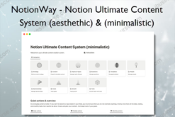 NotionWay – Notion Ultimate Content System (aesthethic) & (minimalistic)