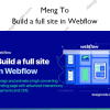 Build a full site in Webflow