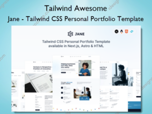 Jane – Tailwind CSS Personal Portfolio Template