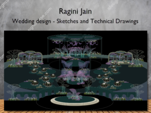 Wedding design – Sketches and Technical Drawings