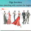 Fashion sketching with markers for beginners