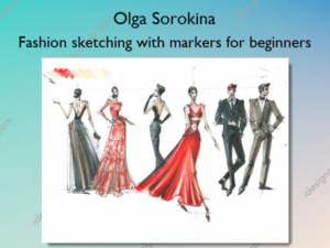 Fashion sketching with markers for beginners