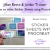 How to make Sticker Sheets using Procreate